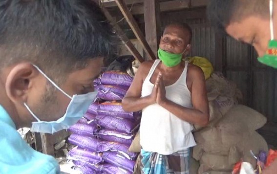 Shops sealed in Battala market for selling Ration shop rice sacks illegally 
